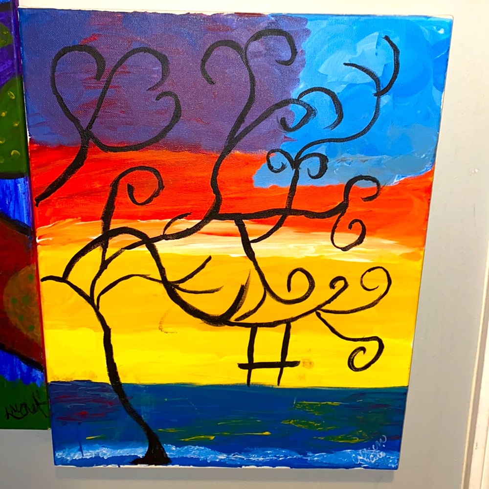 Unique canvas painting